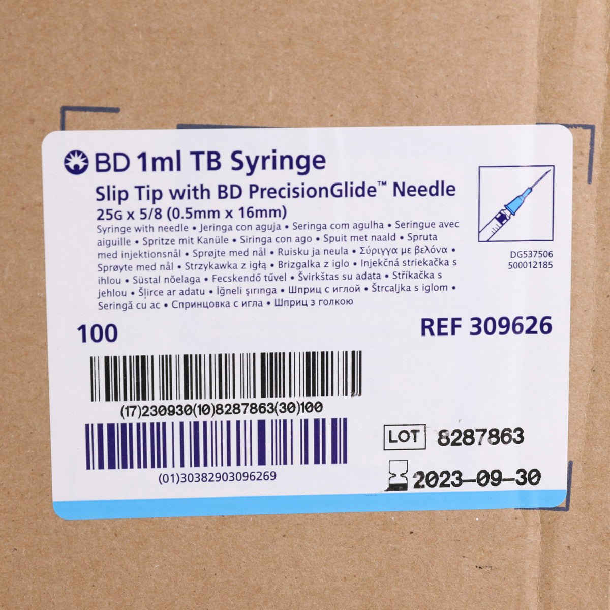 BD 25 gauge x 5/8 inch needle for sale